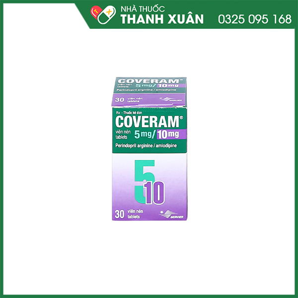 Thuốc Coveram 5mg/10mg điều trị tăng huyết áp, bệnh mạch vành